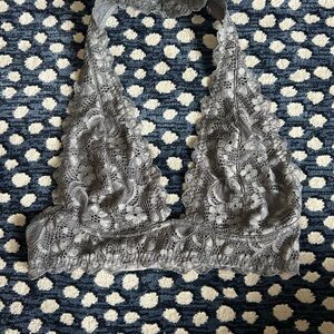 Free People Gray Lace Bralette